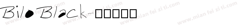 Bilo Black字体转换
